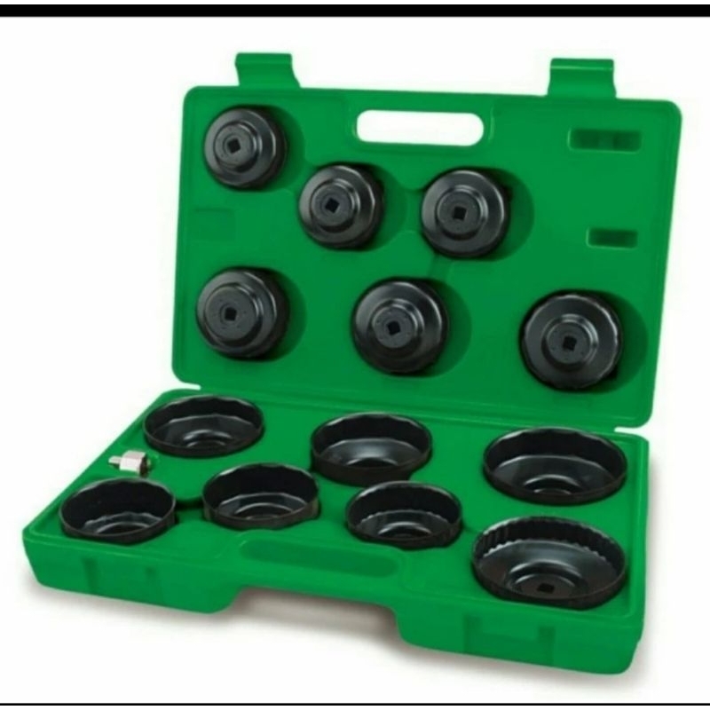 14PCS KUNCI OLI FILTER MANGKOK TOPTUL CUP OIL FILTER SET JGAI1401