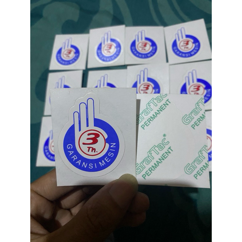 

stiker Ok dan stiker garansi 3th original yamaha