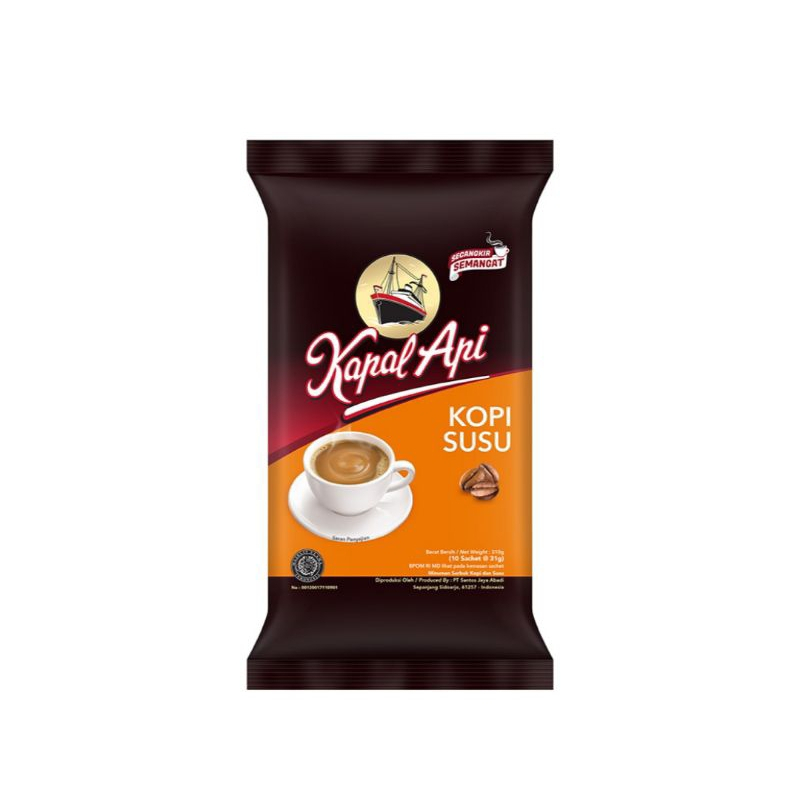 

KOPI KAPAL API SUSU 10X31GR