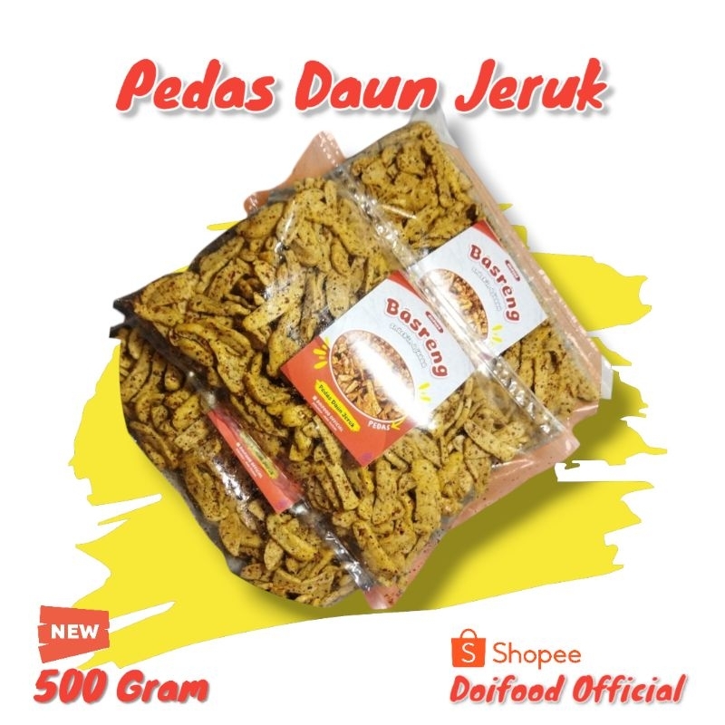 

500 Gram Basreng Pedas Daun Jeruk | Basreng Daun Jeruk | Basreng | Doifood