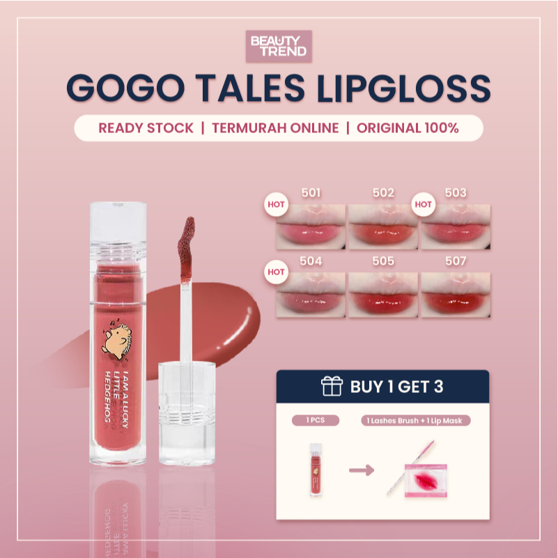 [READY ORI] Gogo Tales Lip Gloss Gogo Tales Sweet Lip Gloss Gogo Tales Water Light Lip Gloss GT375