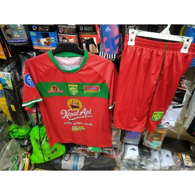 Jersey Persebaya Alternate Jersey Persebaya Merah 2024 2025 Setelan Persebaya Merah Celana Persebaya