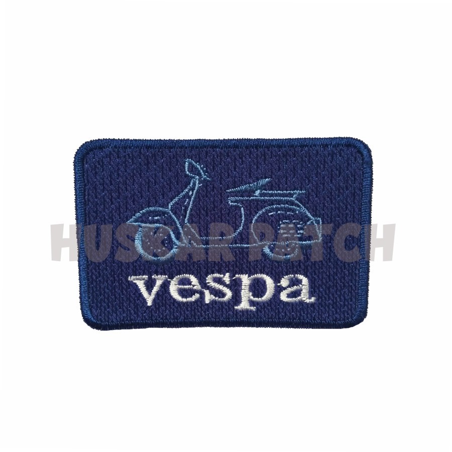 PATCH BORDIR EMBLEM BORDIR VESPA PIAGGIO AKSESORIS EMBLEM JAHIT MOTOR VESPA COCOK BUAT JAKET KAOS