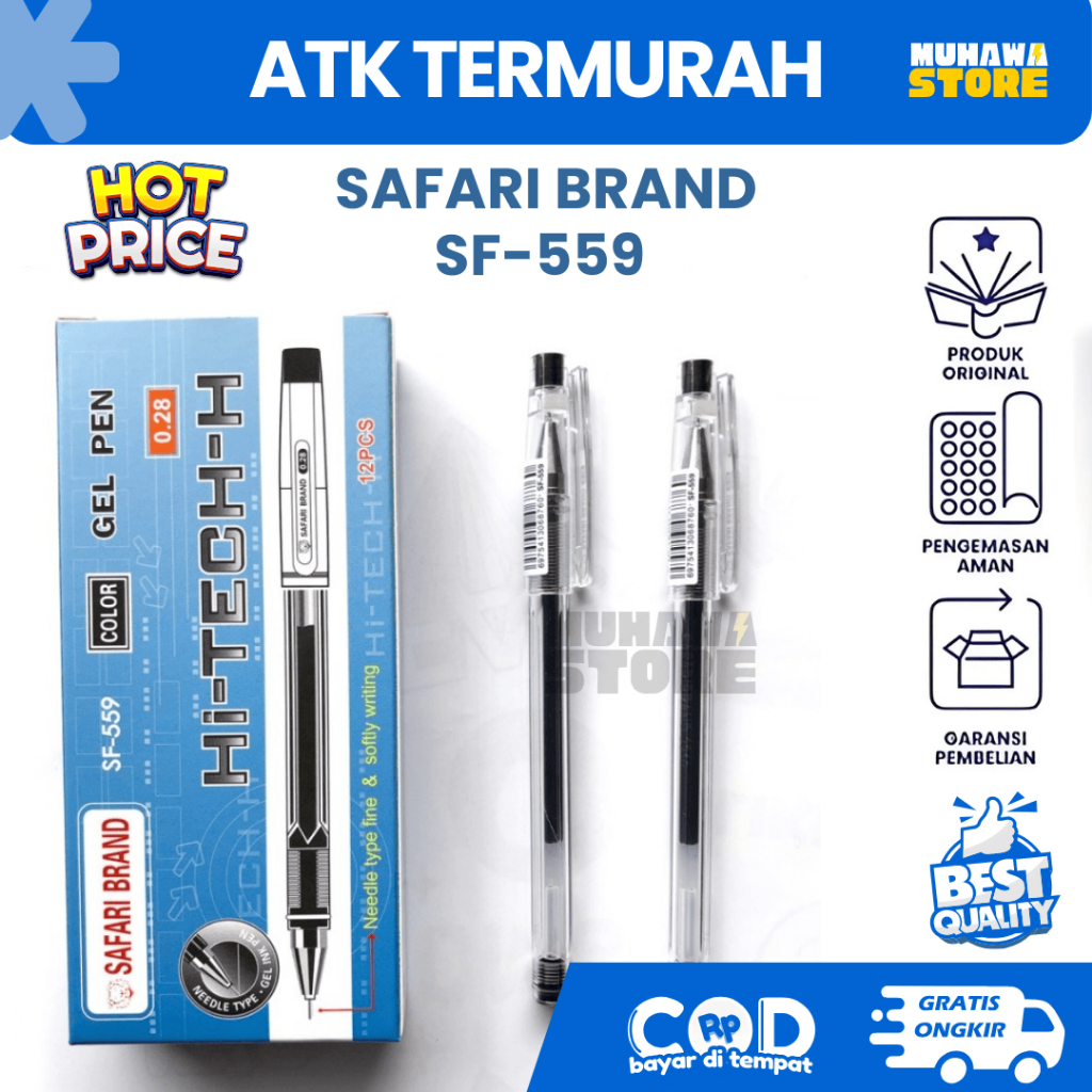 

Safari Brand Pensil SF-559 Gel SAFARI BRAND ECERAN