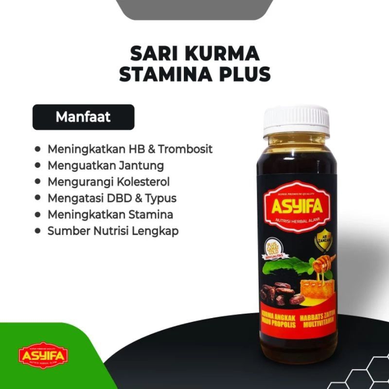 

Ay00! Sari Kurma Stamina Plus 8 in 1 Asyifa - Mengatasi Demam Typus dan DBD
