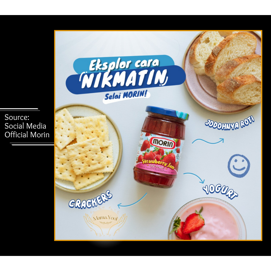 

QH MAMA.YOOL - Morin Strawberry Jam 330 gram FREE PACKING/Selai Buah Asli Topping Roti Rasa