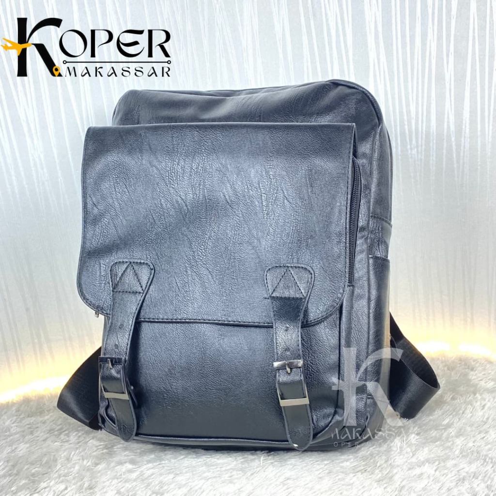 TAS RANSEL KULIT IMPORT PREMIUM TAS RANSEL LAPTOP TAS RANSEL PRIA RANSEL BACKPACK MAKASSAR