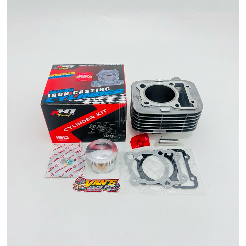BLOK BORE UP KLX 66 MM AH1 RACING BLOCK BOREUP KAWASAKI DTRACKER KLX150 66MM CYLINDER CASHTING CASTI