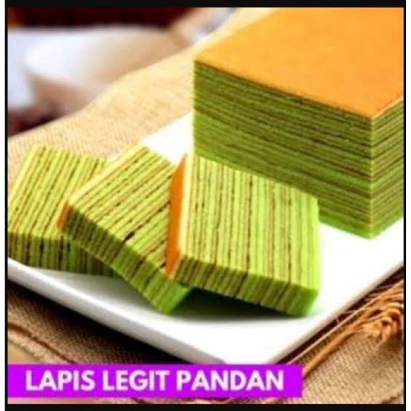 

KUE LAPIS LEGIT PANDAN SPESIAL Orlando Cakes 17x17cm