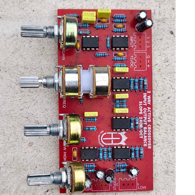 Kit Crossover Aktif 2 Way 6 IC Input & Output Balance