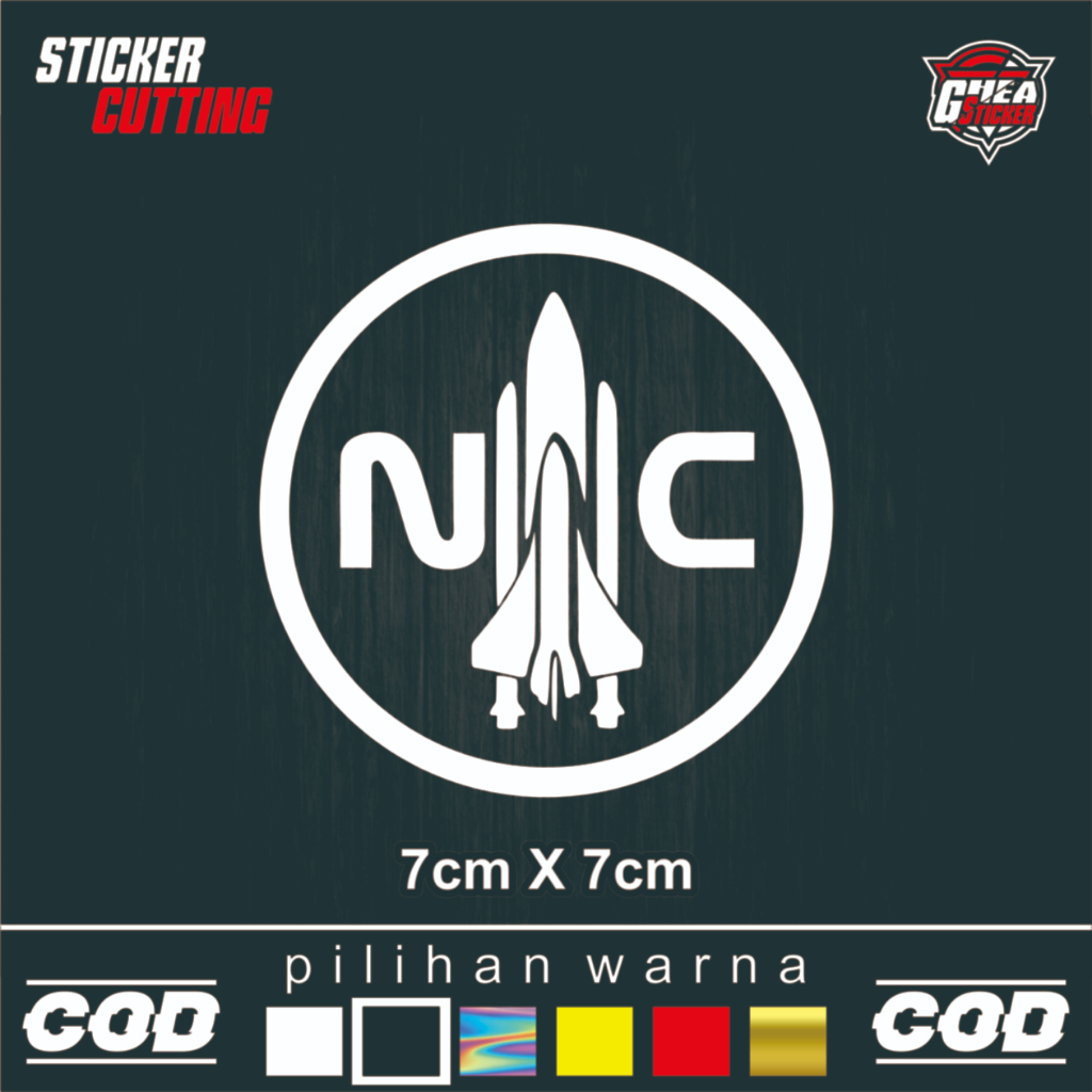 

Sticker NC (Nasa Crew) Cutting