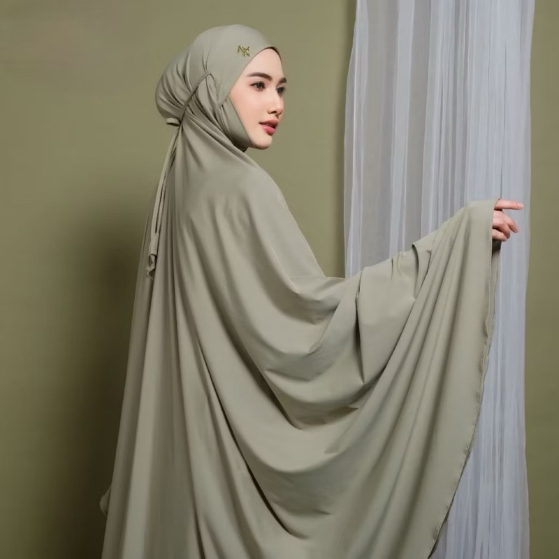 MUKENA KHADIJAH DAGU/ BAHAN JERSEY PREMIUM