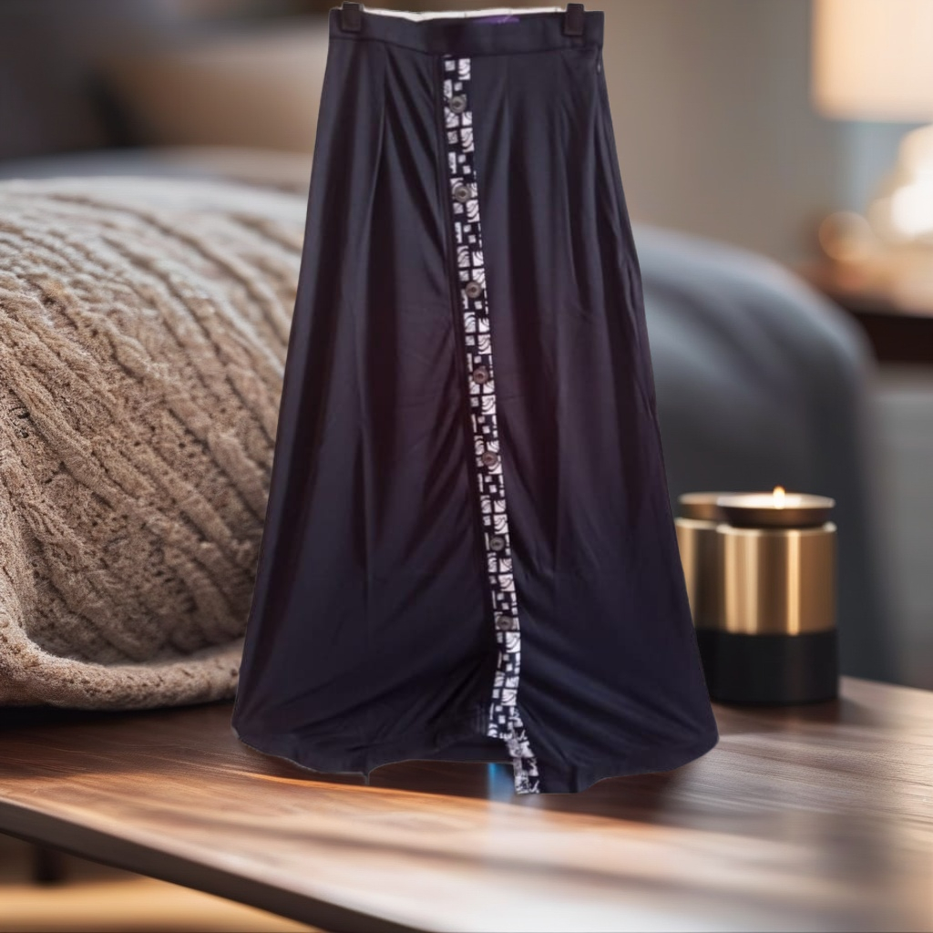 ROK JERSEY REMAJA WANITA DAILY OUTFIT RABBANI ELF HITAM