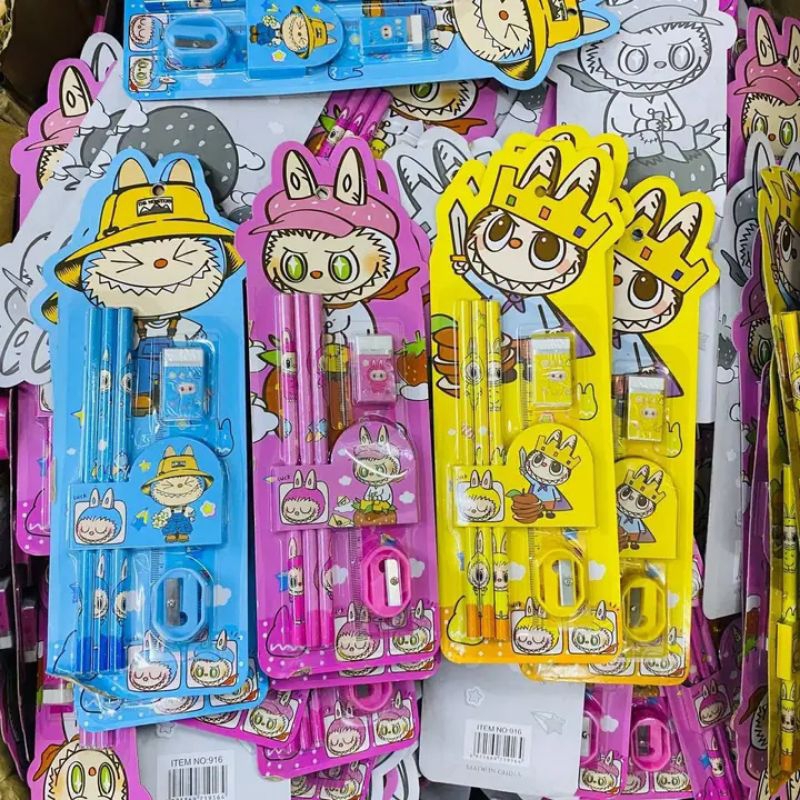 

Set Pensil Alat Tulis Labubu Lucu Murah Gift Kado Suvenir