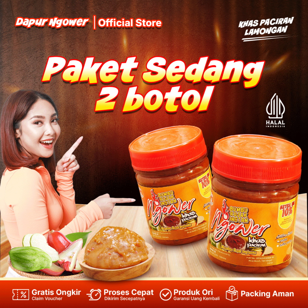 

Dapur Ngower Bumbu Rujak Gula Jawa Bumbu Sedap Lezat Sambal Paket Pedas