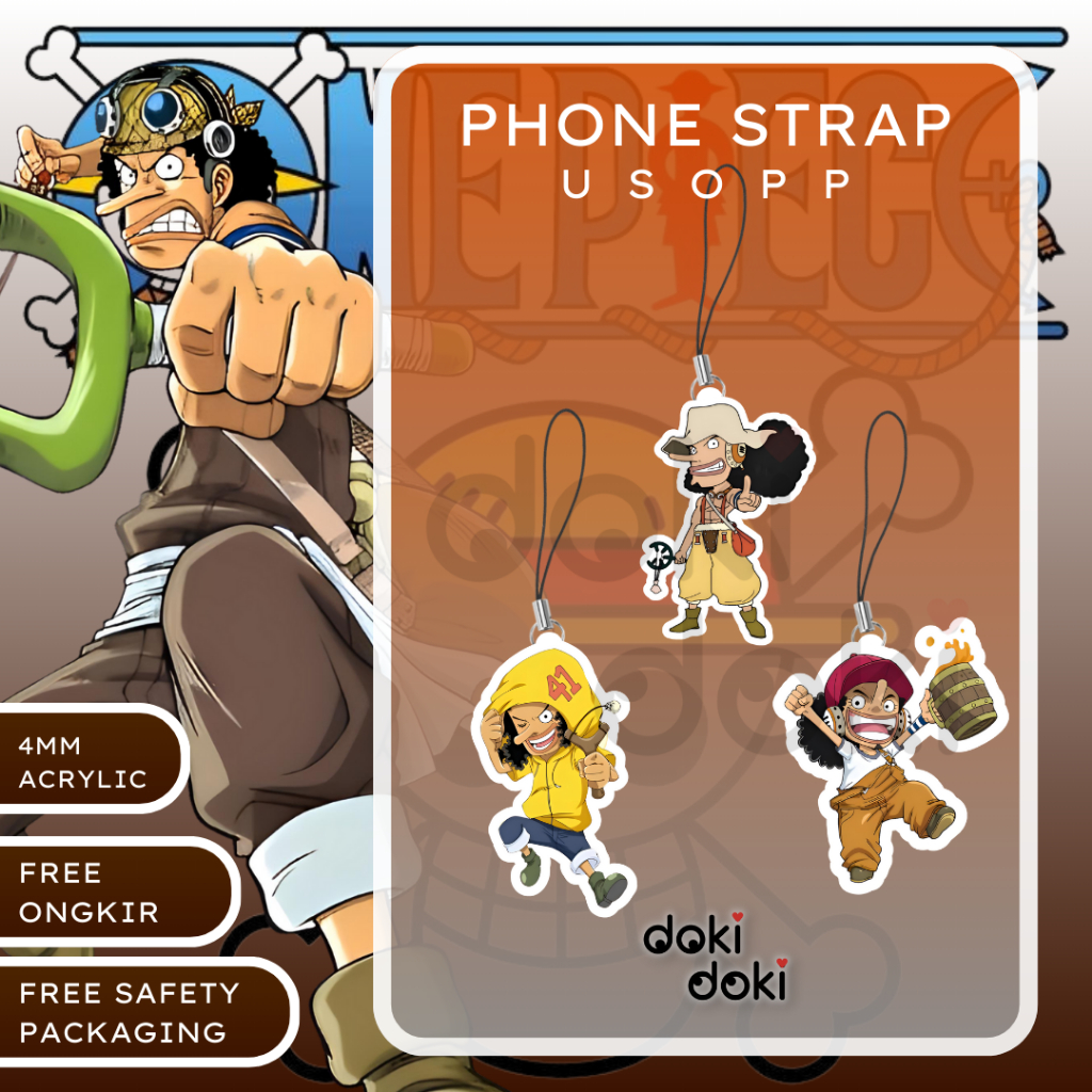 PHONE STRAP HP ANIME USOPP ONE PIECE