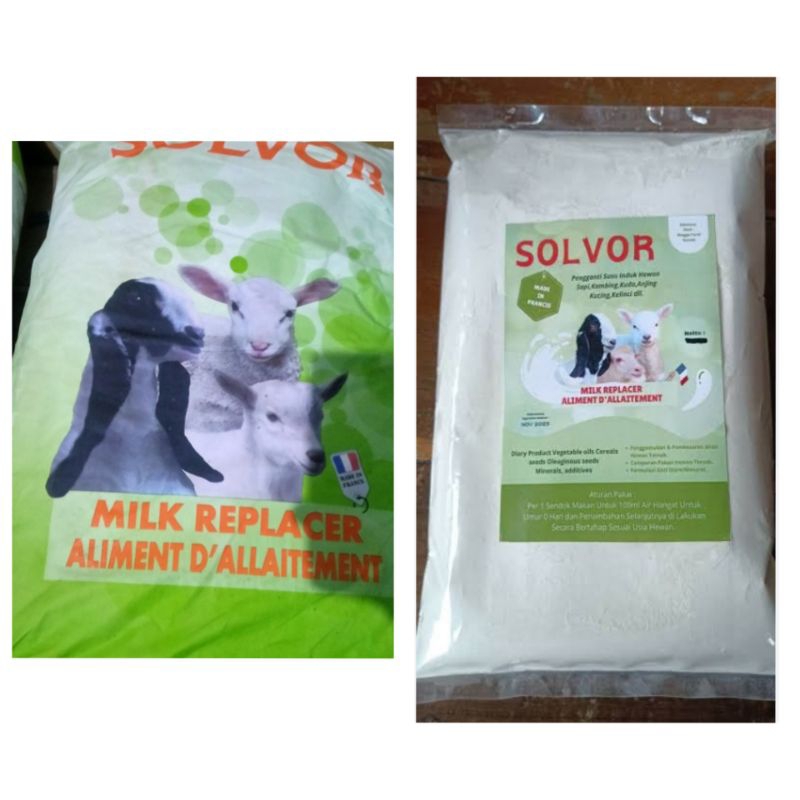 Solvor Susu cempe pedhet Susu pengganti indukan sapi kambing domba kerbau kuda 1 kg