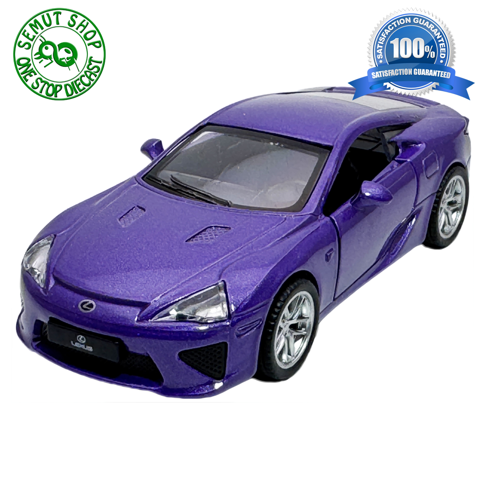Apolo MSZ Lexus LFA Glossy Purple Miniatur Mobil Lexus LFA Ungu skala 1:43