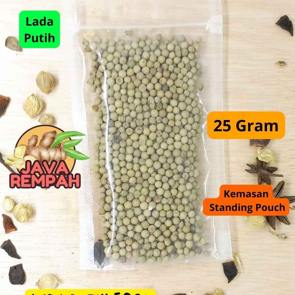 

Lada Putih Utuh kemasan 25gr
