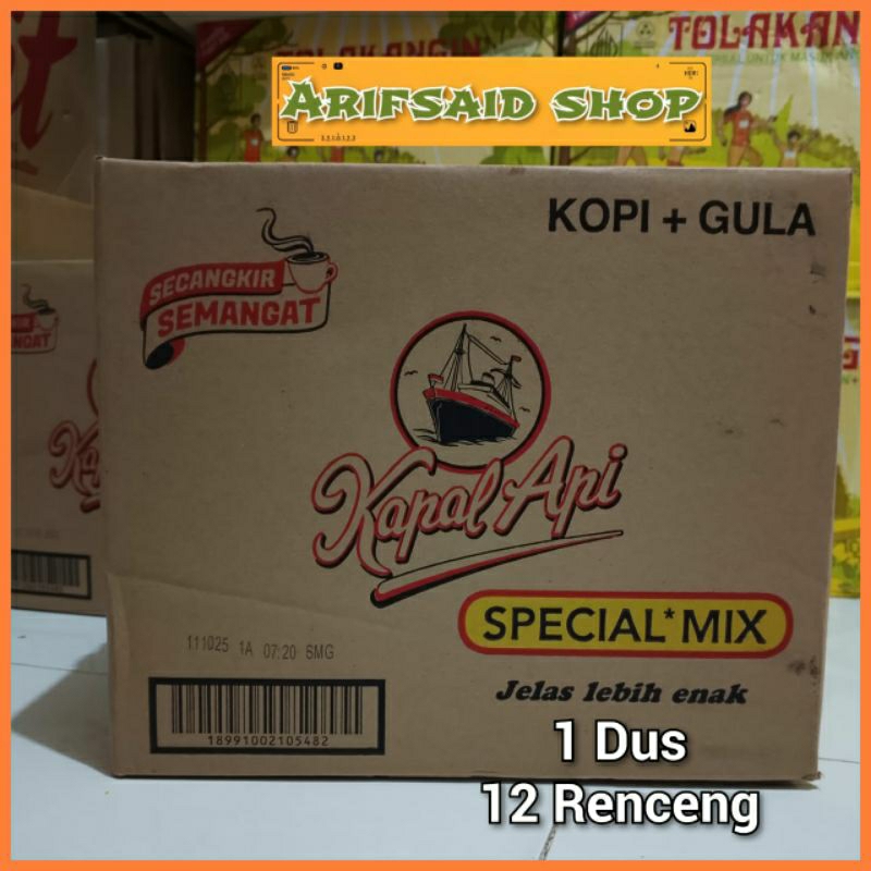 

Kapal Api Spesial Mix 1 Dus 12 Renceng