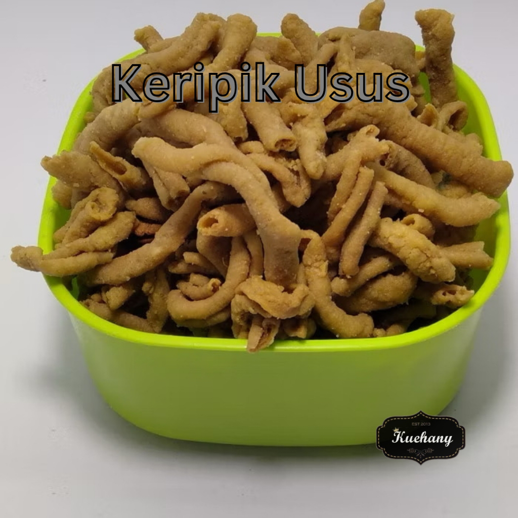 

KERIPIK USUS 500gr / KRIPIK USUS AYAM / KERIPIK USUS KILOAN / KERIPIK USUS ASIN GURIH / PEDES DAUN JERUK