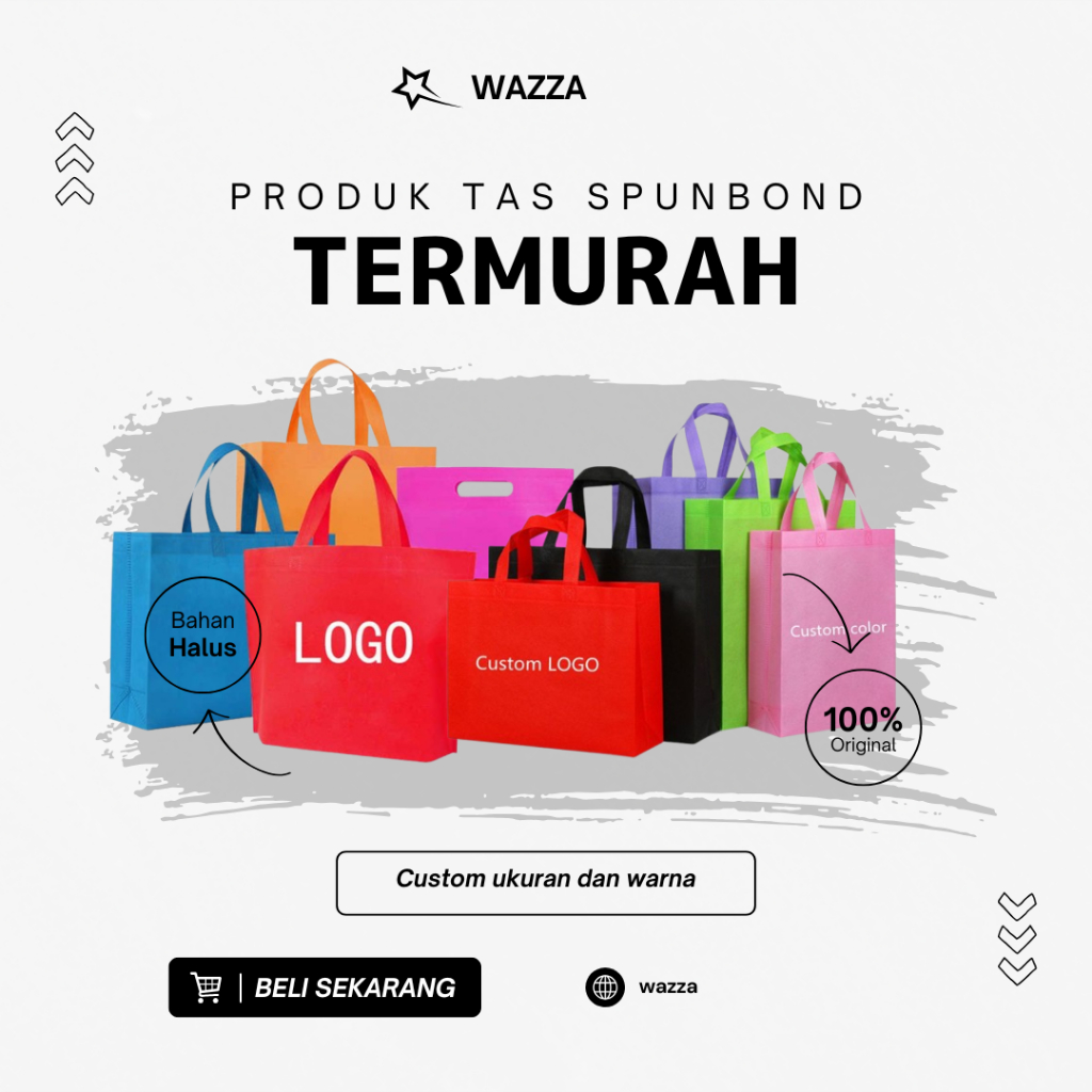 

SABLON SPUNBOND CUSTOM (ukuran, warna, jenis)