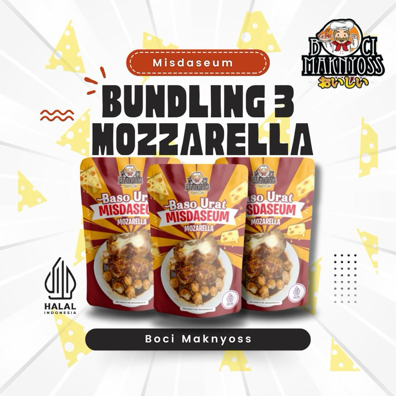 

BUNDLING 3 BADAZ (BASO URAT MOZARELLA MISDASEUM MAKNYOSS