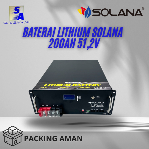 SOLANA BATTERY LITHIUM 200AH 51.2V - AKI LITHIUM SOLANA ORIGINAL 200AH 51.2V