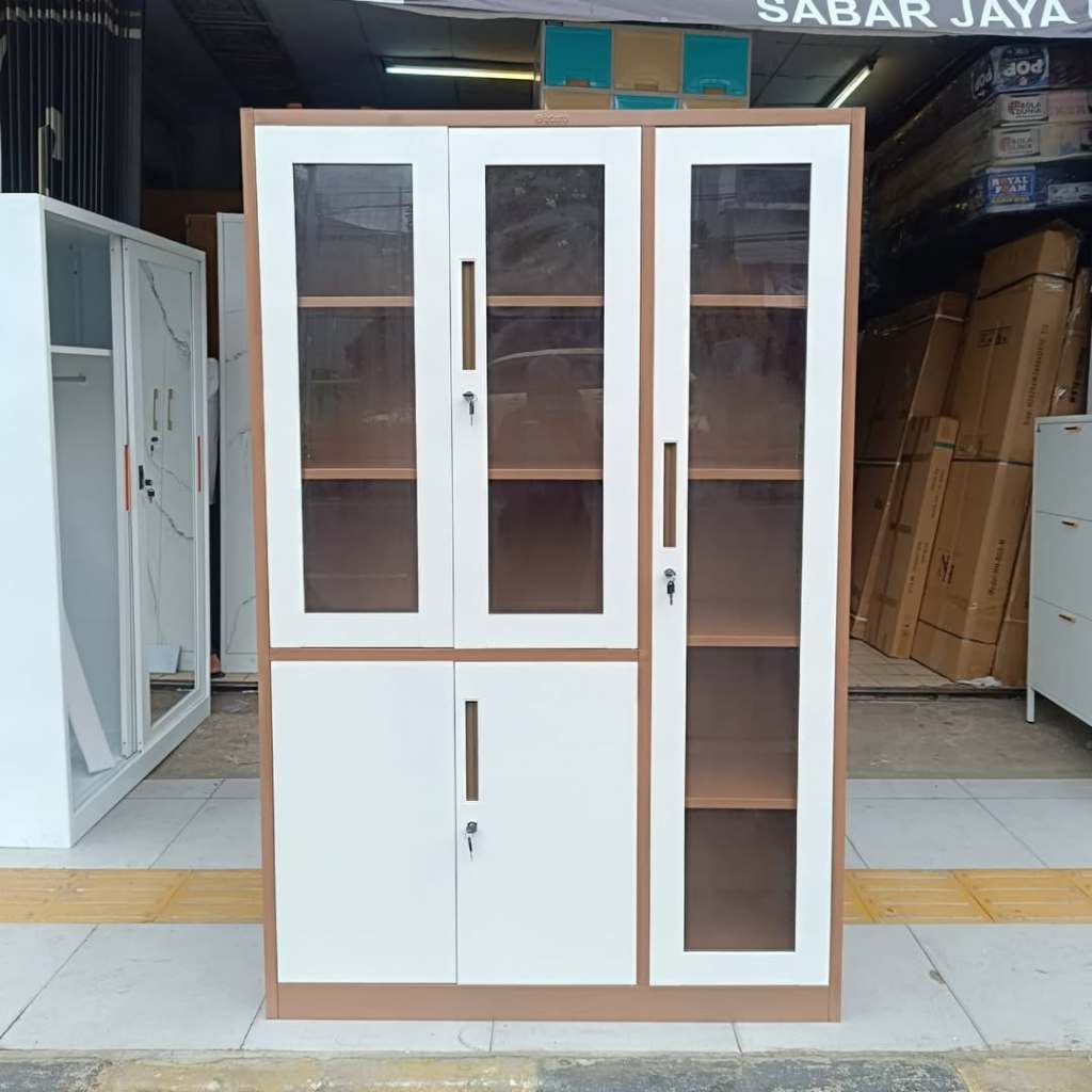 lemari arsip besi 3 pintu//free ongkir cilegon & serang kota