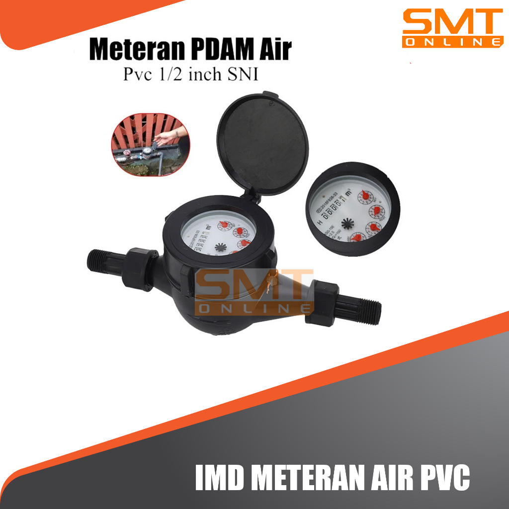 Meteran Air PVC 1/2” Merk IMD / Meteran IMD / Meteran Air PDAM PAM / PVC Water Meter