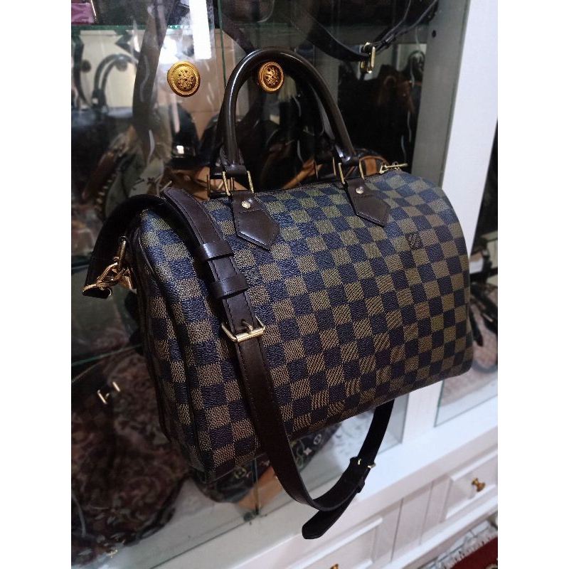 LV Speedy Bando 30 Damier 2014 Preloved (DB, Box, Copyrec, Gembok)