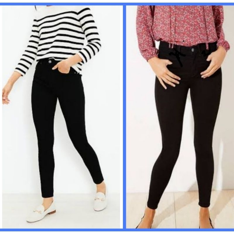 SALE Legging panjang Loft model jeans, celana panjang super skinny branded