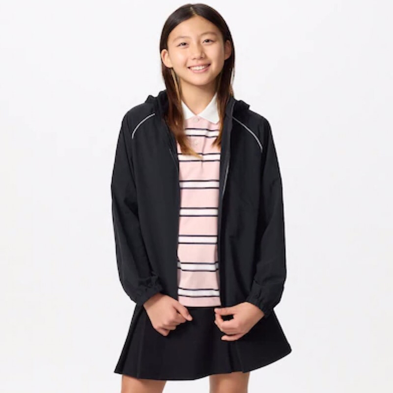 UNIQLO Kids Unisex Jaket Anak Laki Perempuan Parka Saku UV Protection