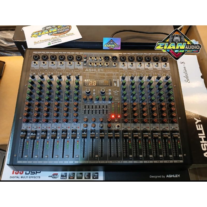 mixer ashley selection 12 original terbaru 4tone efek alesis