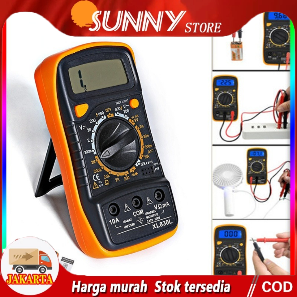 Multimeter AC/DC Voltage Tester / Junejour Mini Digital / Tester - XL830L,Smart Digital Avometer Dig