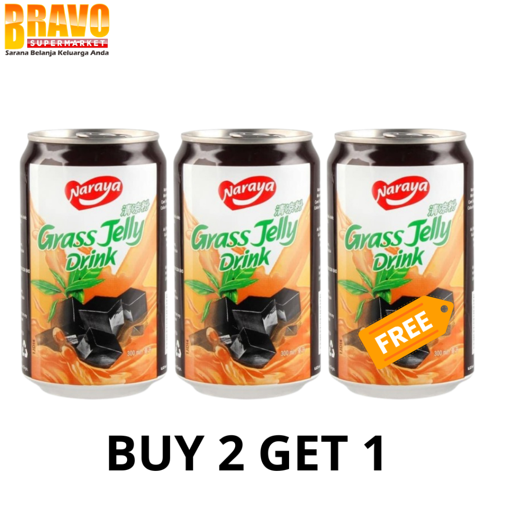 

Bravo Bojonegoro - [ BUY 2 GET 1 ] NARAYA GRASS JELLY DRINK 300ML CINCAU