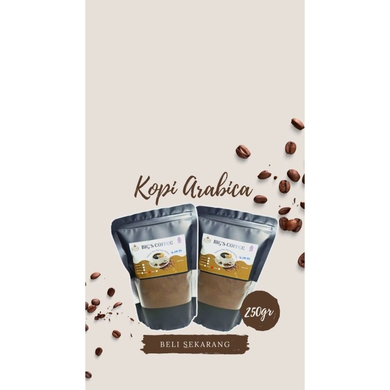 

Bubuk Kopi Arabika Murni 250GRAM Extra Mantap