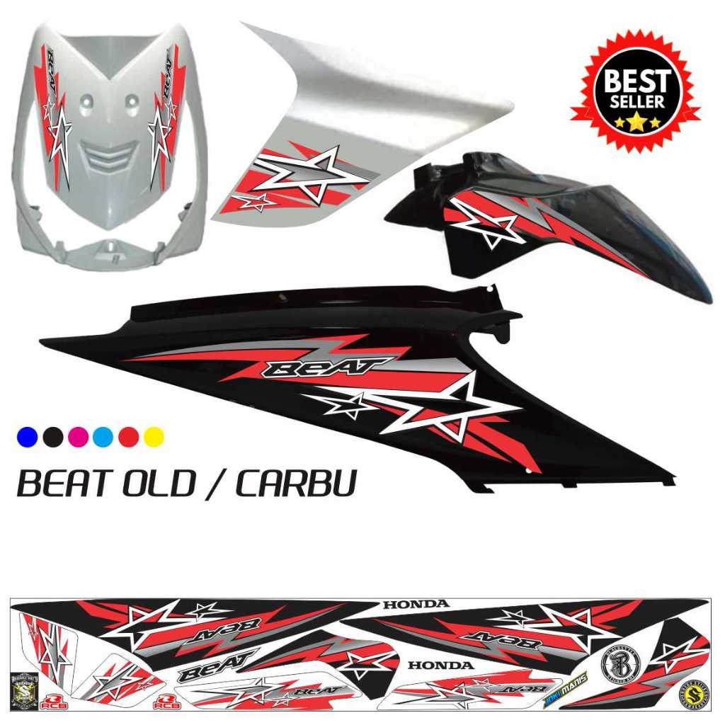 STRIPING VARIASI BEAT OLD BINTANG DESIGN TERBARU KEREN STICKER 2009/2011