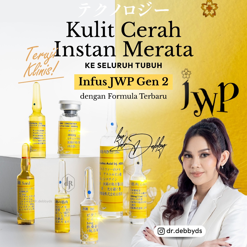 Infus JWP Whitening Gen 2 Original - Paket Bundle - Official Distributor Indonesia