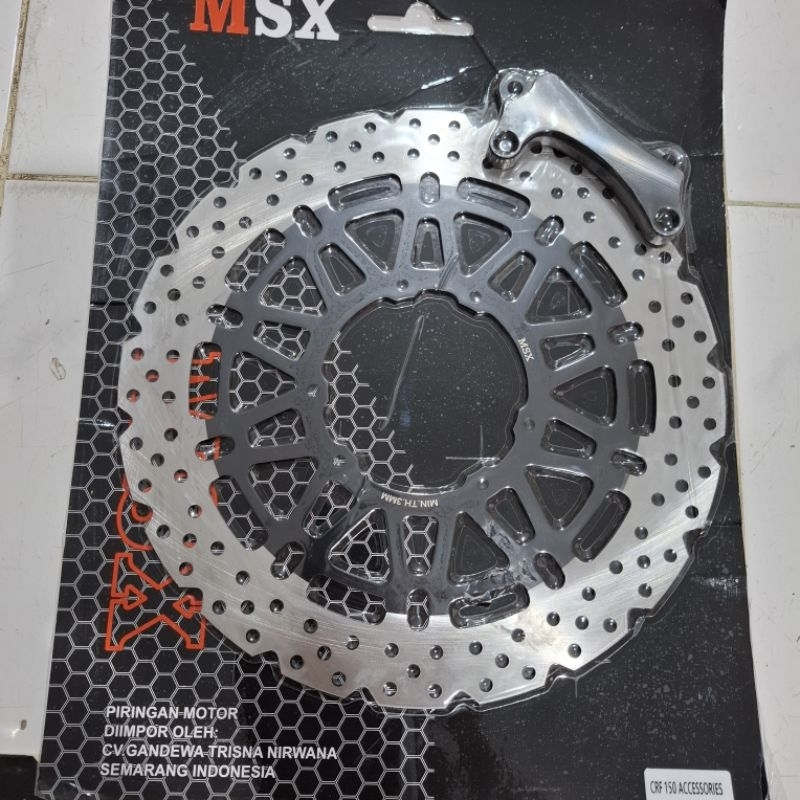Piringan cakram depan crf 320mm plus breket pnp piringan cakram crf supermoto