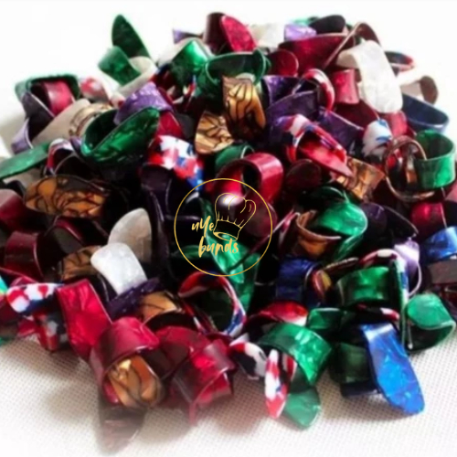 Finger Pik Pick Jari Aksesoris Alat Musik Gitar Guitar Kecapi Harpa Akustik Multiwarna Adjustable