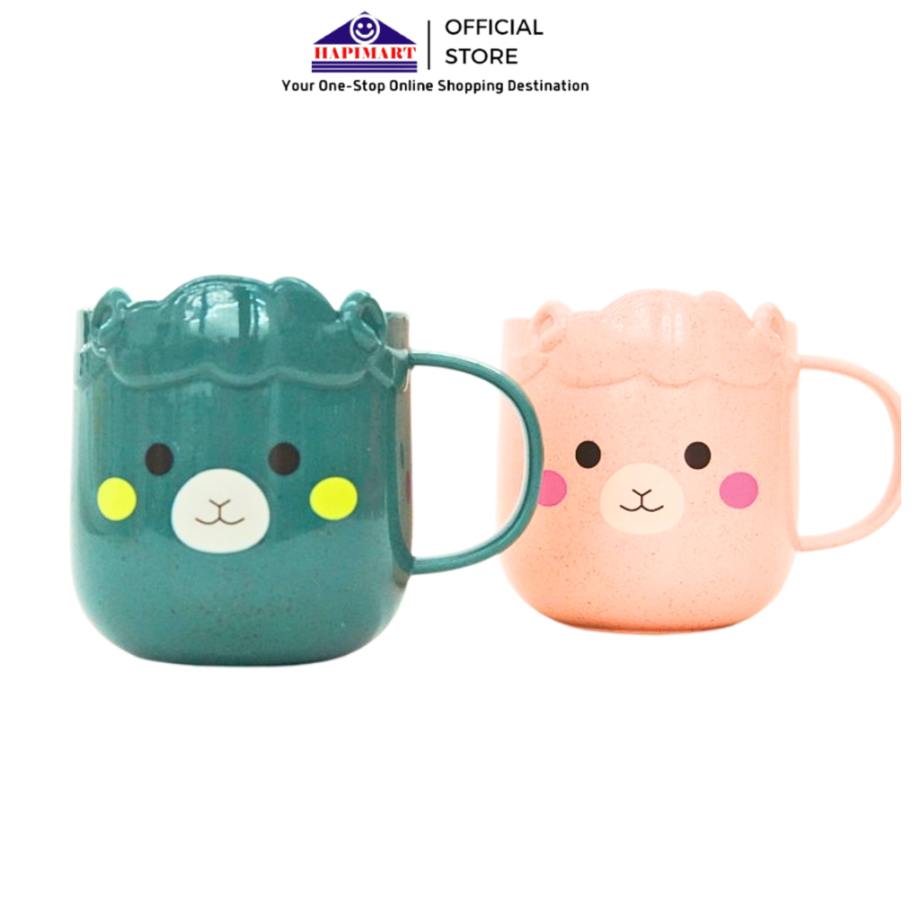 Gelas Minum Anak Plastik Lucu  Cangkir Susu Motif Domba Mug Cangkir Gelas BPA FREE Kids Cangkir Kumu
