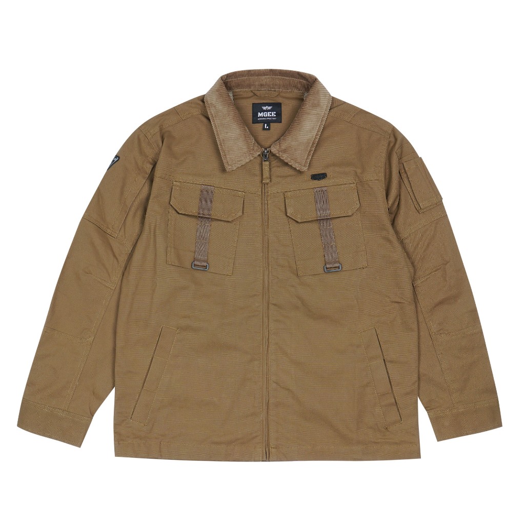 Jaket Original MGEE - Jaket Outdoor Jackshirt Pria Original MGEE Jazper CKPL 002 Light Brown