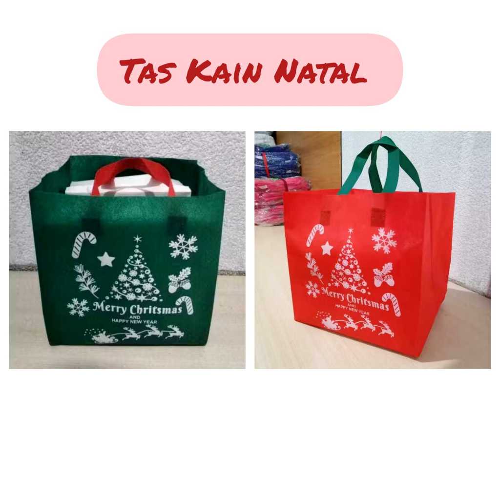 

V2_Tas Goodibag Natal/Tas Kain/Tas sponbond/Tas Natal Box/25x25x25 cm