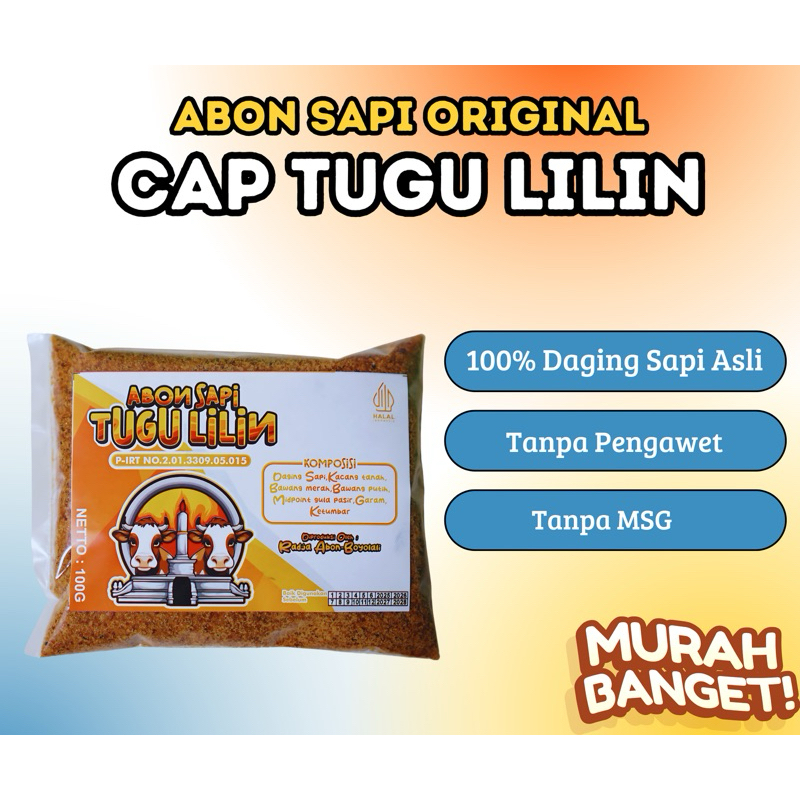 

ABON SAPI CAP TUGU LILIN 100G