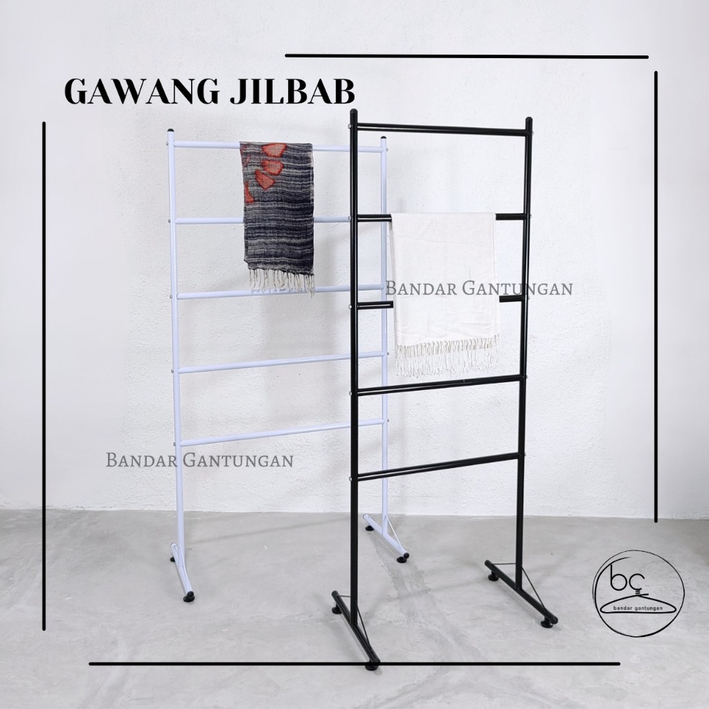 Gawang Kerudung Stand Jilbab Rak Jilbab Gawang Kertas Kado Gawang Multifungsi Gawang Serbaguna - BH