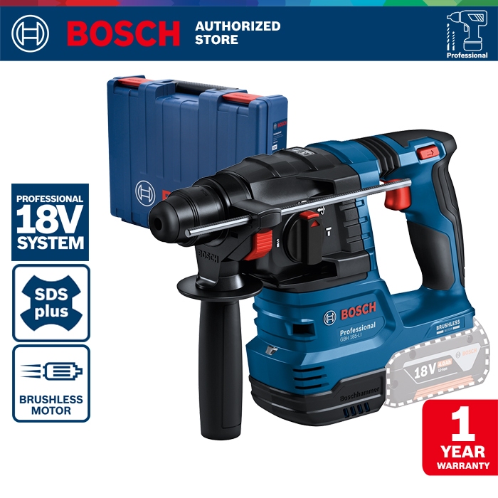 Bosch Brushless Rotary Hammer / Bor Bobok Baterai 18V GBH 185-LI