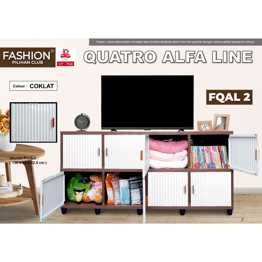 Rak TV Minimalis Lemari Plastik Modern Kabinet TV 43 50 Inch