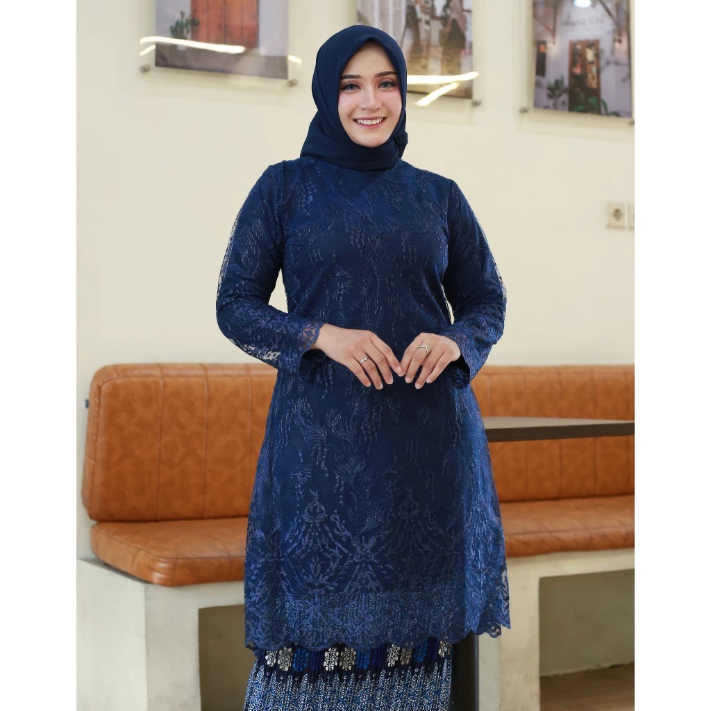 TURUN HARGA CUS ORDER _ kebaya 𝗦𝗲𝘁𝗲𝗹𝗮𝗻 𝗧𝘂𝗻𝗶𝗸 𝗧𝗶𝗹𝗹𝗲 Atasan Brukat Kebaya Modern / Baju Kurung / Hazim