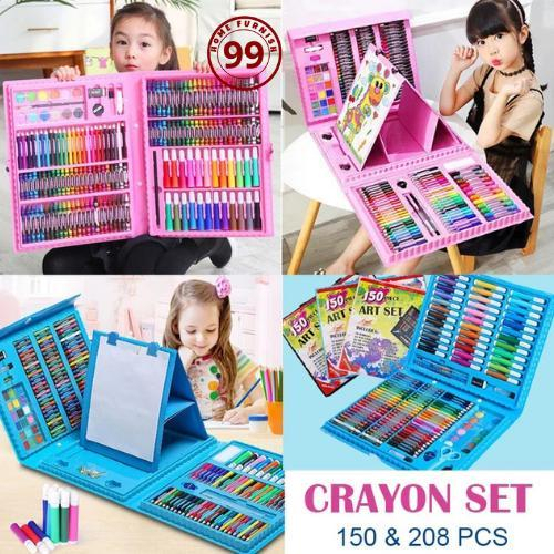 

HOME FURNISH Krayon Anak Set Koper 150 in 1 Full Alat Melukis Mewarnai RB9